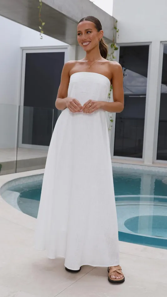 Billy J Dresses Women Connie Maxi Dress 8211 White