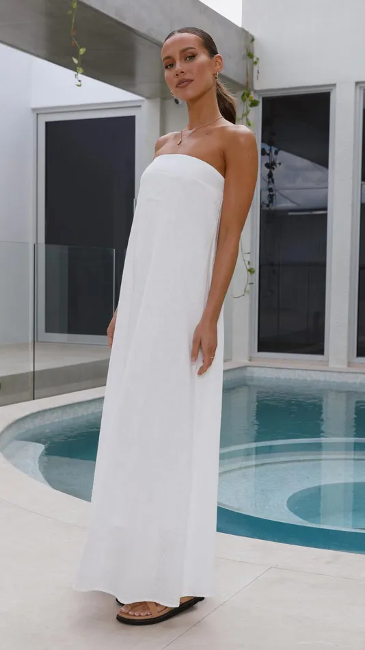 Billy J Dresses Women Connie Maxi Dress 8211 White