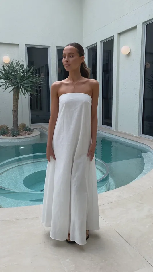 Billy J Dresses Women Connie Maxi Dress 8211 White