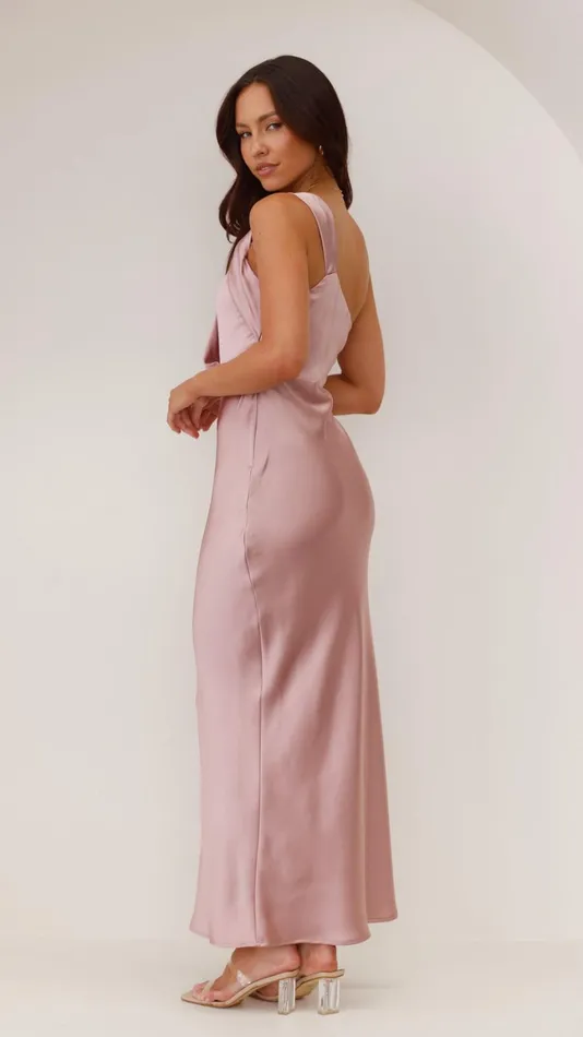Billy J Dresses Women Greta Maxi Dress 8211 Dusty Pink