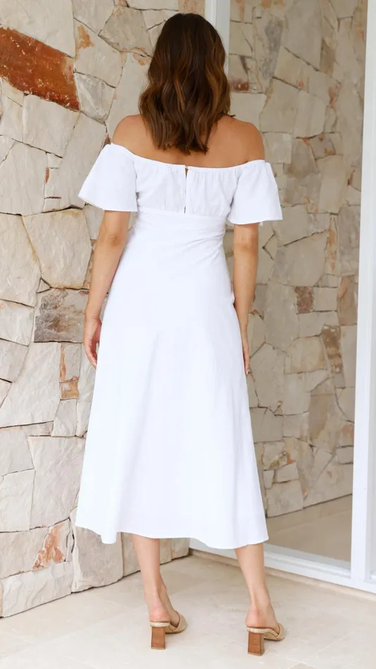 Billy J Dresses Women Jalissa Midi Dress 8211 White