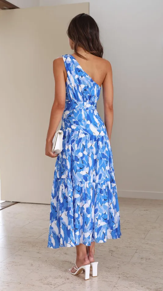Billy J Dresses Women Jayma Maxi Dress 8211 Blue Floral