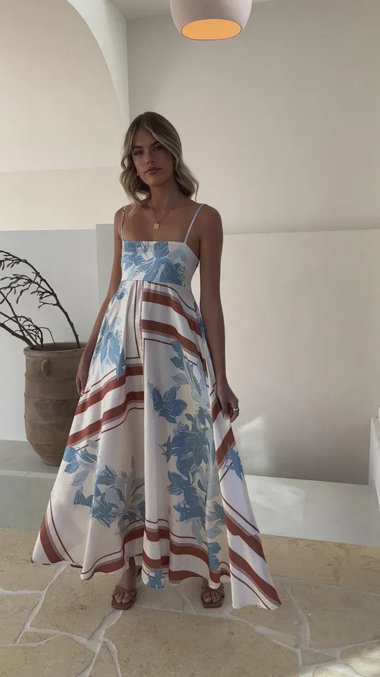 Billy J Dresses Women Kaethe Maxi Dress 8211 Amore Print