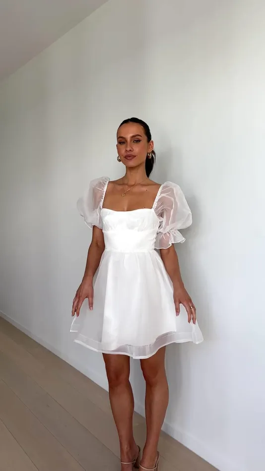 Billy J Dresses Women Lakeithia Mini Dress 8211 White