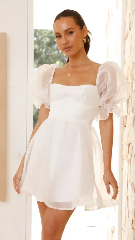 Billy J Dresses Women Lakeithia Mini Dress 8211 White