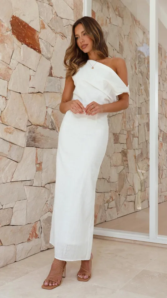 Billy J Dresses Women Luci Maxi Dress 8211 White