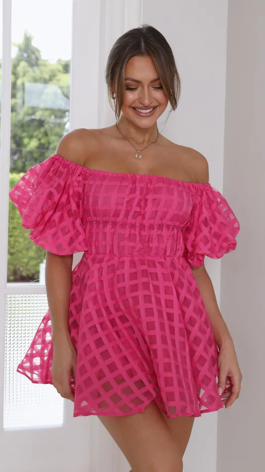 Billy J Dresses Women Malery Mini Dress 8211 Hot Pink