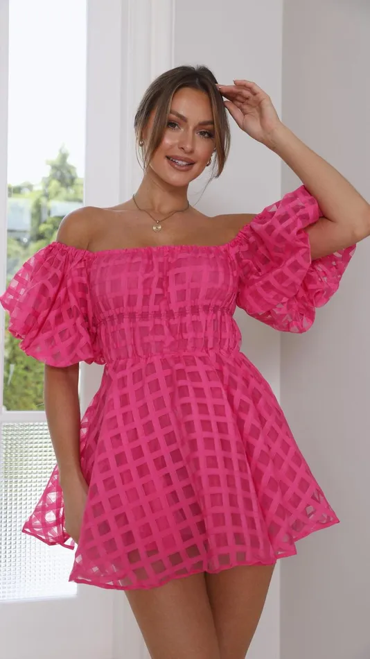 Billy J Dresses Women Malery Mini Dress 8211 Hot Pink