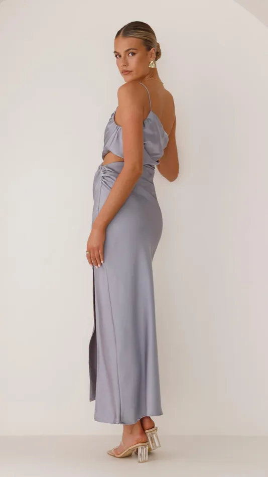 Billy J Dresses Women Nyla Maxi Dress 8211 Steel Blue