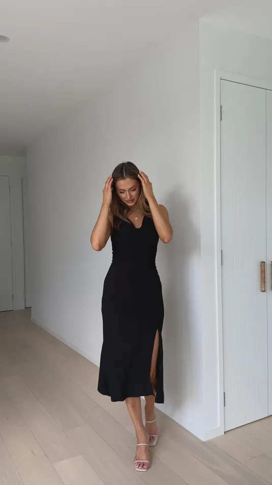 Billy J Dresses Women Ofira Midi Dress 8211 Black