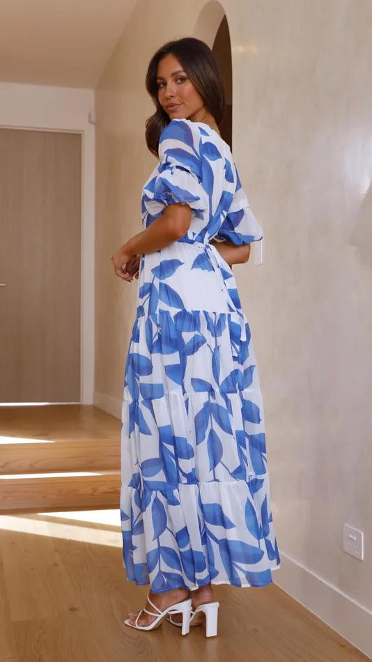 Billy J Dresses Women Peneople Midi Dress 8211 Blue