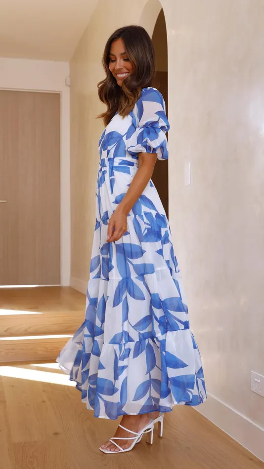 Billy J Dresses Women Peneople Midi Dress 8211 Blue