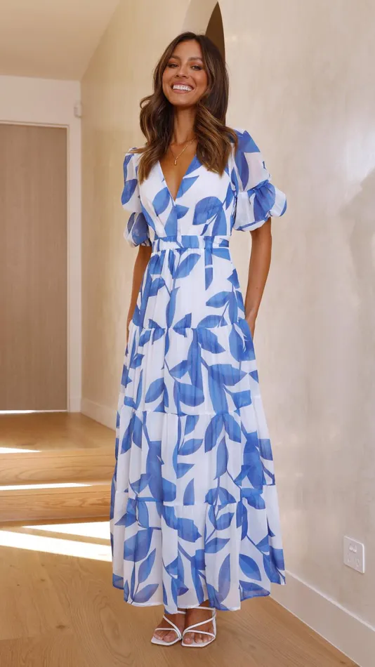 Billy J Dresses Women Peneople Midi Dress 8211 Blue