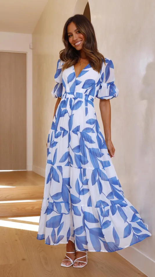 Billy J Dresses Women Peneople Midi Dress 8211 Blue