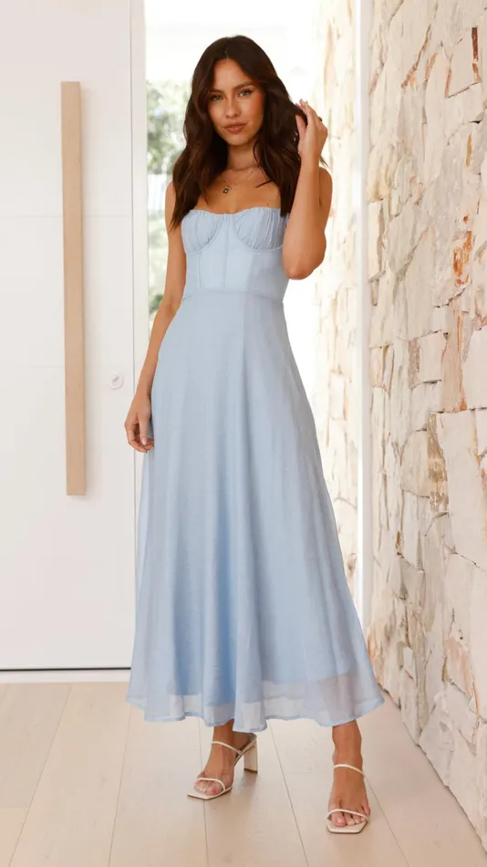 Billy J Dresses Women Rahima Maxi Dress 8211 Blue