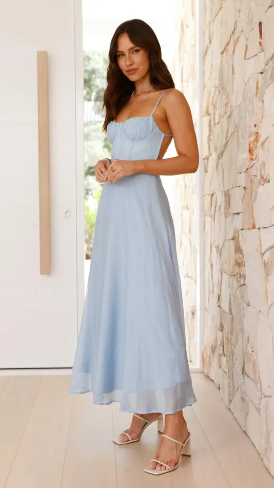 Billy J Dresses Women Rahima Maxi Dress 8211 Blue