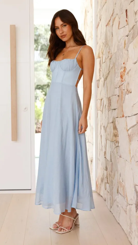 Billy J Dresses Women Rahima Maxi Dress 8211 Blue