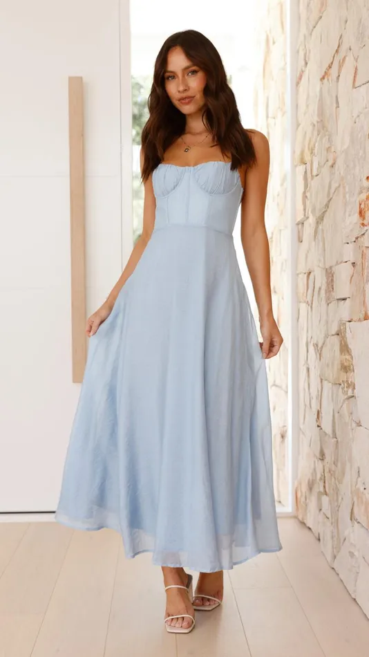 Billy J Dresses Women Rahima Maxi Dress 8211 Blue