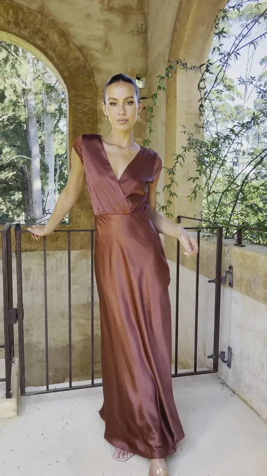 Billy J Dresses Women Selma Maxi Dress 8211 Rust
