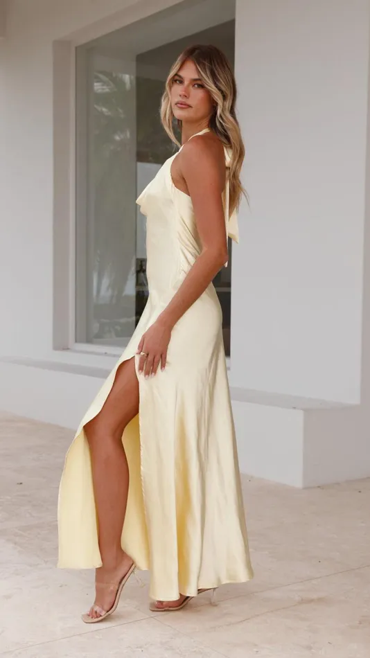 Billy J Dresses Women Sian Maxi Dress 8211 Yellow