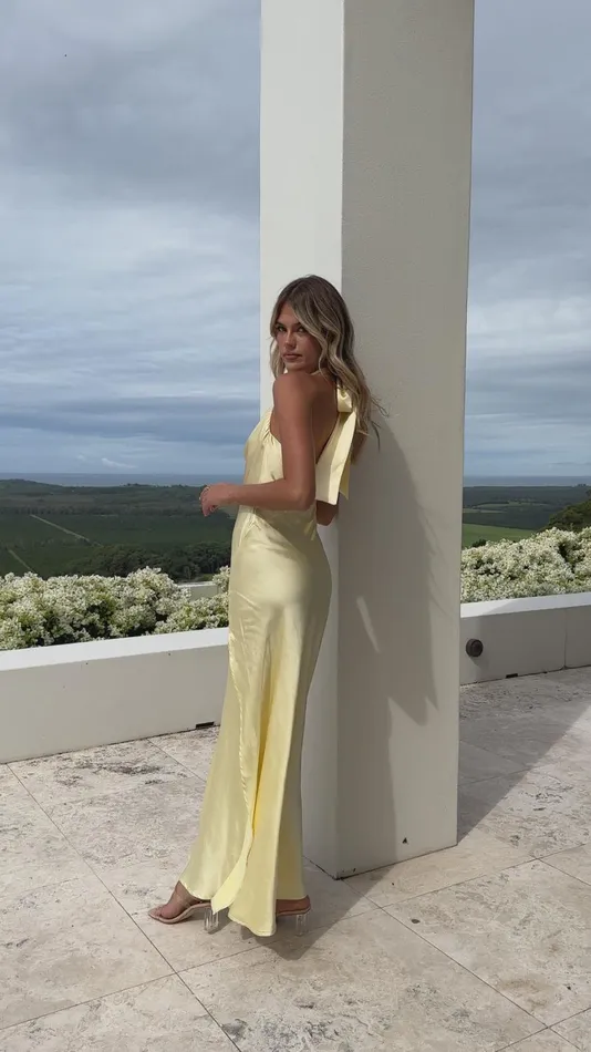 Billy J Dresses Women Sian Maxi Dress 8211 Yellow