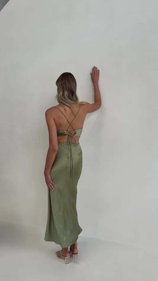 Billy J Dresses Women Sloan Midi Dress 8211 Olive