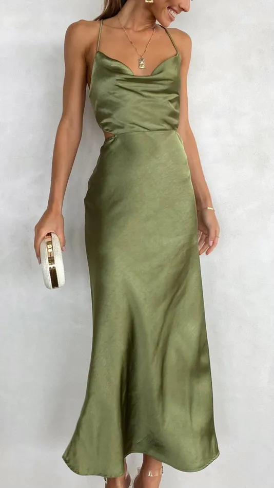 Billy J Dresses Women Sloan Midi Dress 8211 Olive