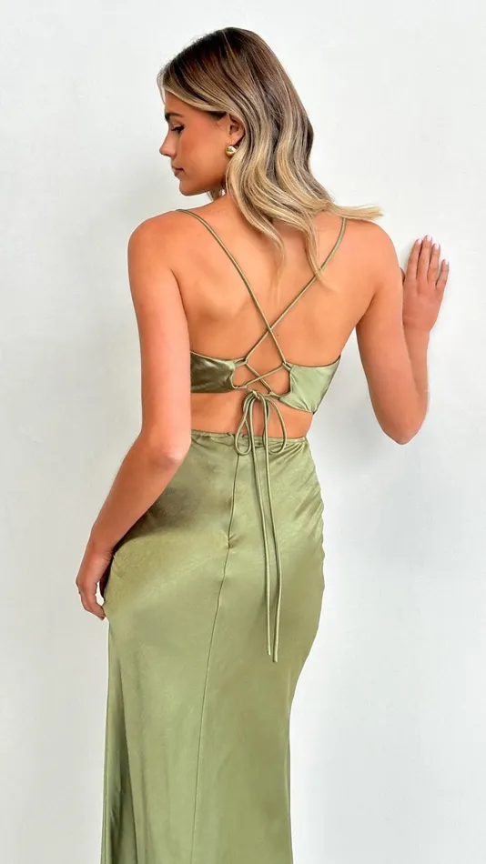 Billy J Dresses Women Sloan Midi Dress 8211 Olive