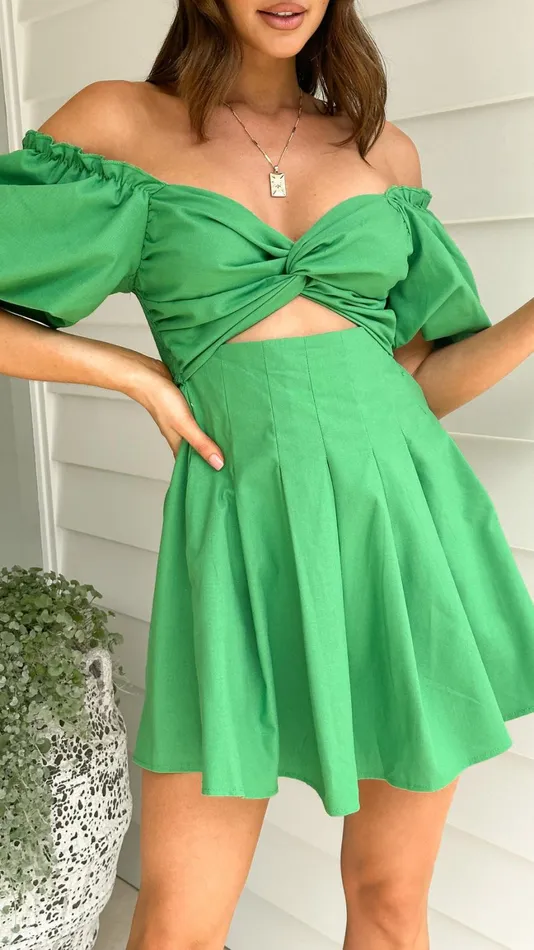 Billy J Dresses Women Stelle Mini Dress 8211 Green