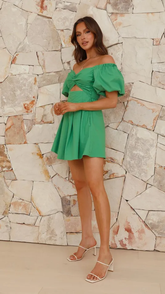 Billy J Dresses Women Stelle Mini Dress 8211 Green