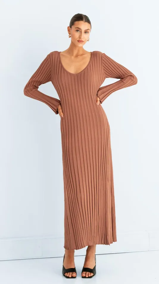 Billy J Dresses Women Winslow Maxi Dress 8211 Mocha