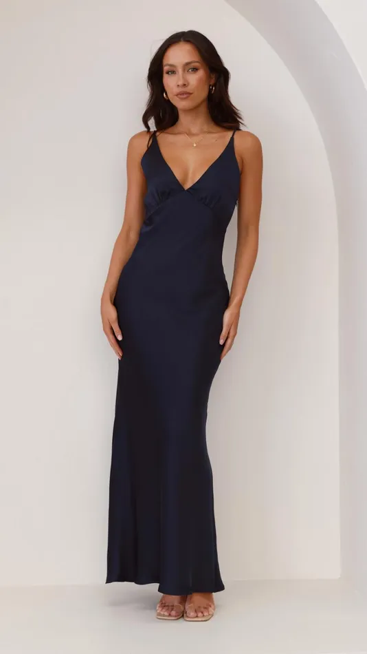Billy J Dresses Women Ziah Maxi Dress 8211 Navy