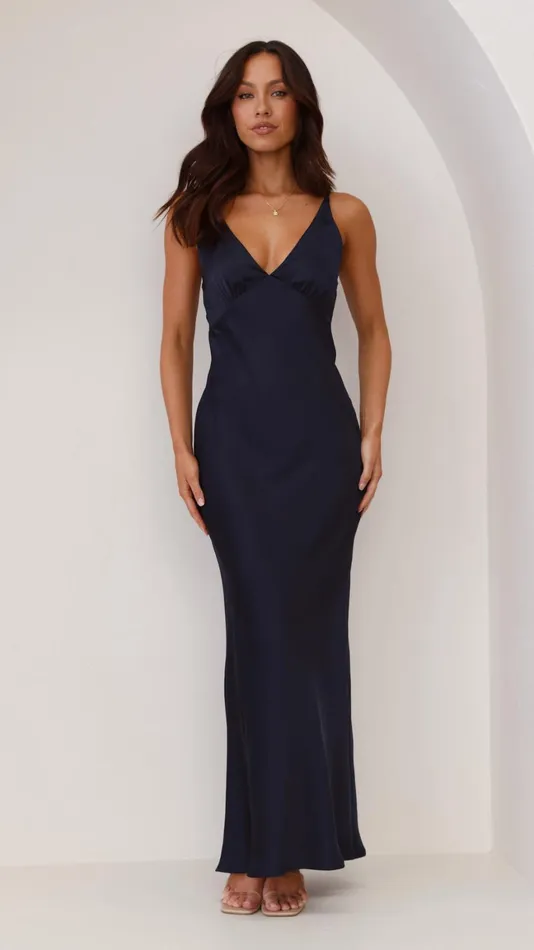 Billy J Dresses Women Ziah Maxi Dress 8211 Navy