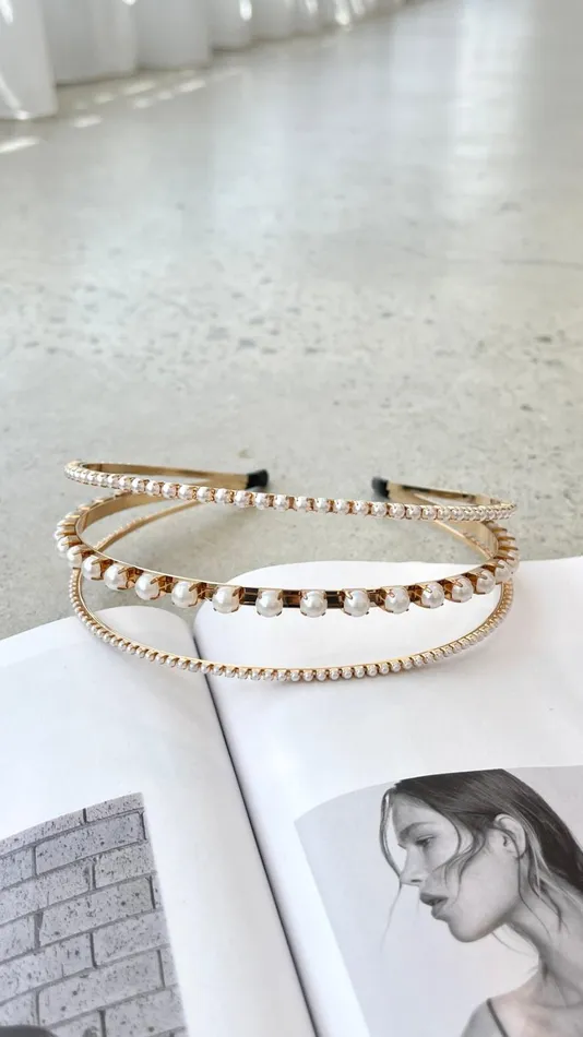 Billy J Hair Accessories Women Tiana Headband 8211 Gold