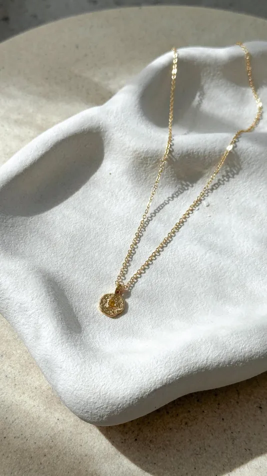Billy J Necklaces Women November Birthstone Necklace 8211 Citrine