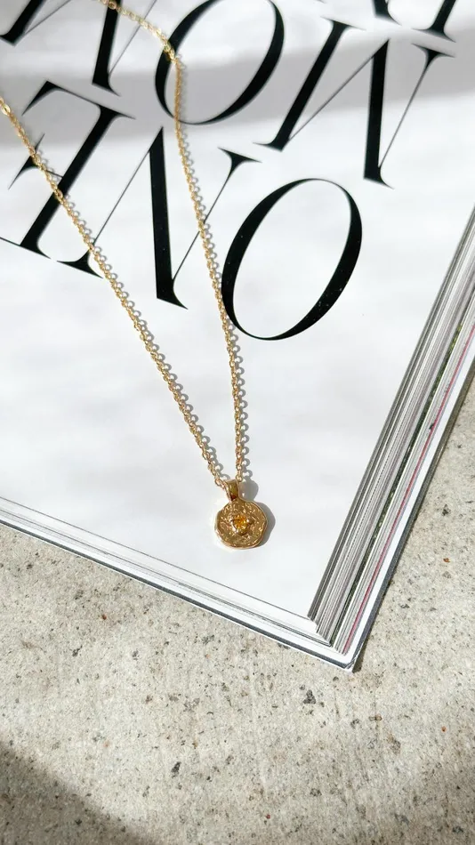 Billy J Necklaces Women November Birthstone Necklace 8211 Citrine
