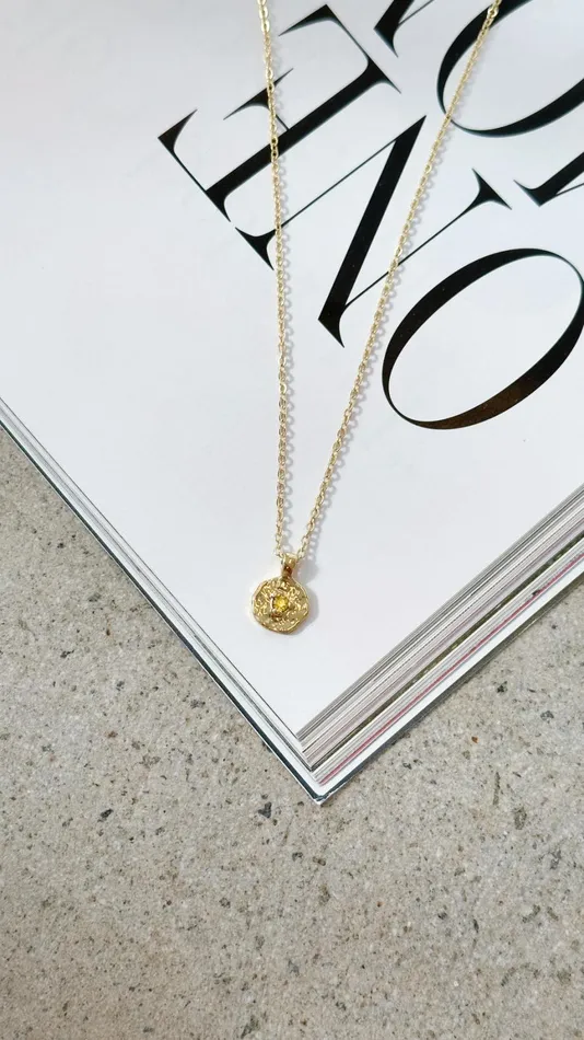 Billy J Necklaces Women November Birthstone Necklace 8211 Citrine