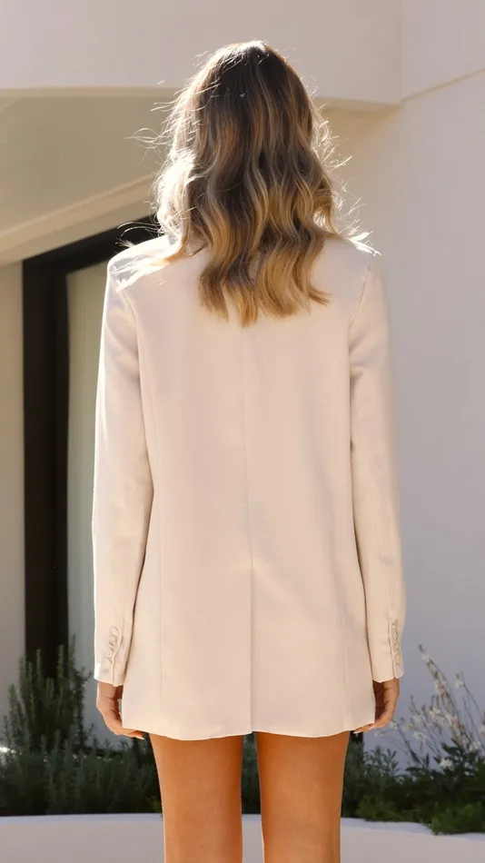Billy J Outerwear Women Acatzin Blazer 8211 Sand