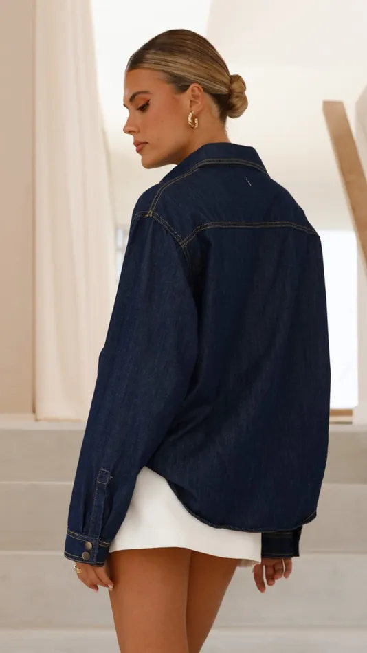 Billy J Outerwear Women Sylas Jacket 8211 Indigo