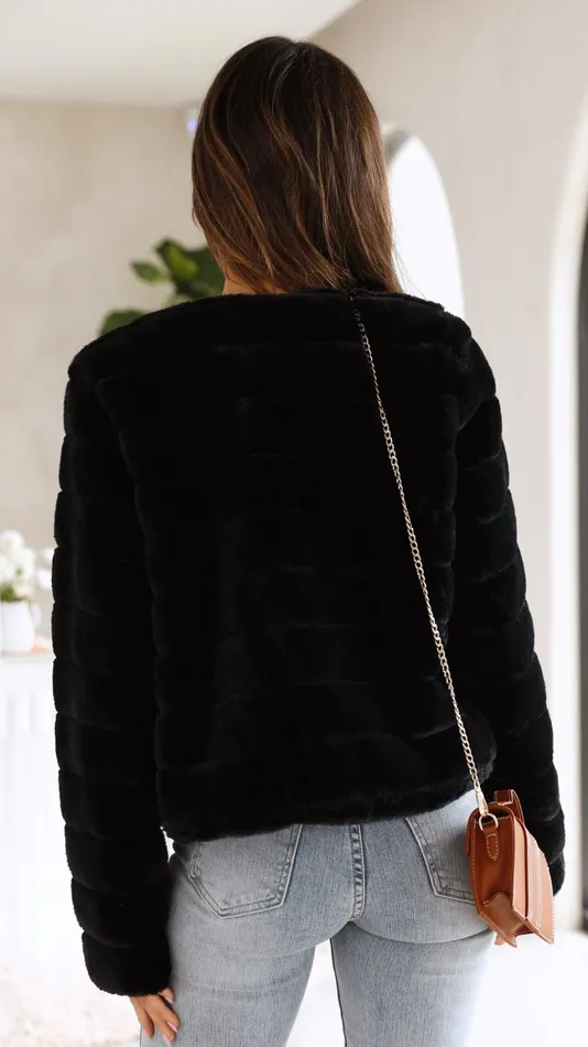 Billy J Outerwear Women Tully Crop Jacket 8211 Black