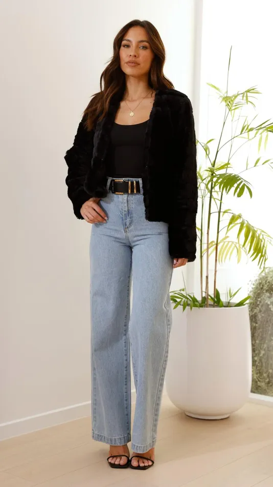 Billy J Outerwear Women Tully Crop Jacket 8211 Black