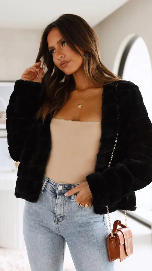 Billy J Outerwear Women Tully Crop Jacket 8211 Black