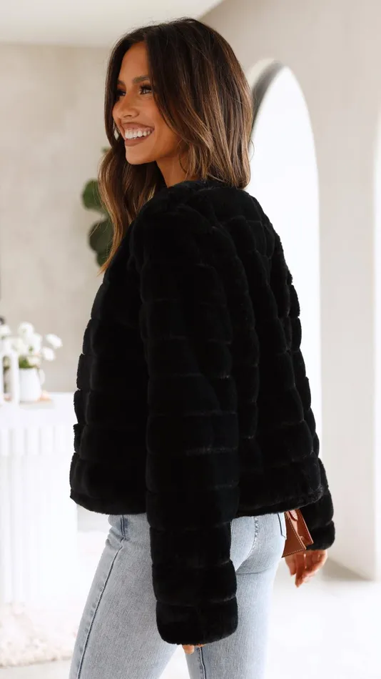 Billy J Outerwear Women Tully Crop Jacket 8211 Black