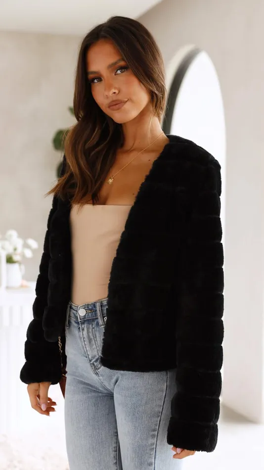 Billy J Outerwear Women Tully Crop Jacket 8211 Black