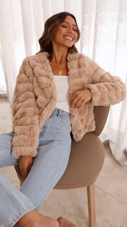 Billy J Outerwear Women Tully Crop Jacket 8211 Camel