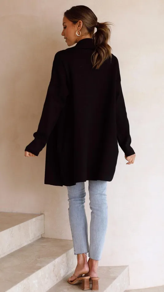 Billy J Outerwear Women Zuzu Coatigan 8211 Black