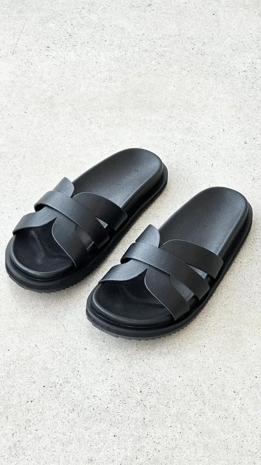 Billy J Sandals and Slides Women Tamy Slides 8211 Black