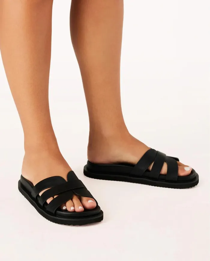 Billy J Sandals and Slides Women Tamy Slides 8211 Black