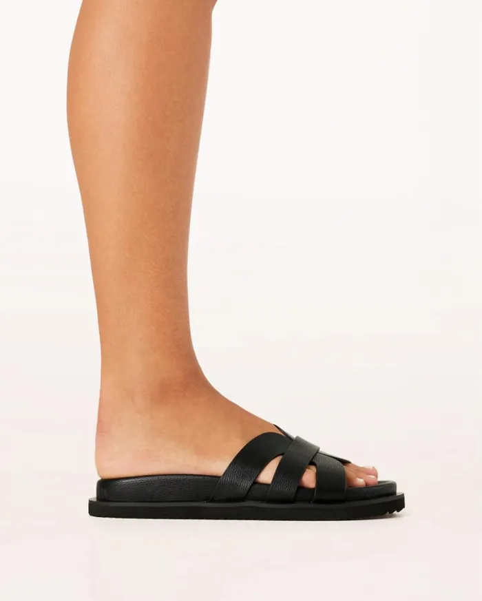 Billy J Sandals and Slides Women Tamy Slides 8211 Black