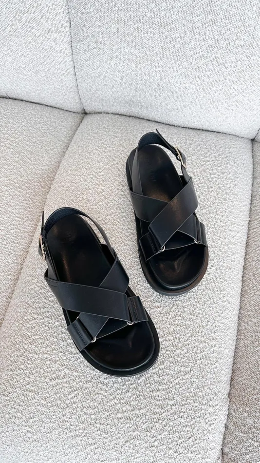 Billy J Sandals and Slides Women Trudy Sandal 8211 Black